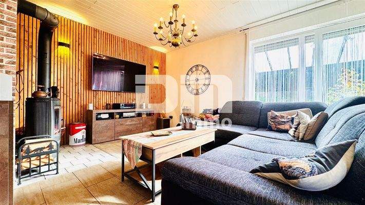 EG WE1 Offener Wohn / Essbereich / Kamin