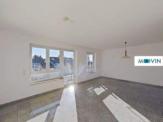 Ansicht III: Wohn- und Esszimmer