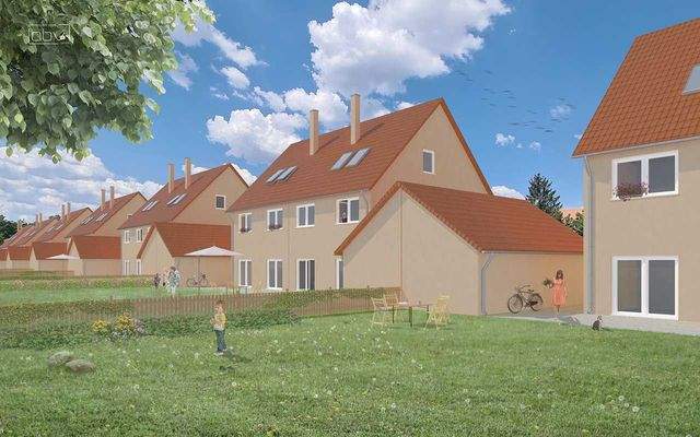 Doppelhaus-Hälfte als Ausbauhaus in der Gartenstadt ERIKA Laubusch - Bild 1