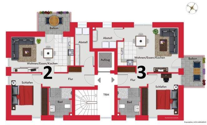 Grundriss Obergeschoss WHS 1