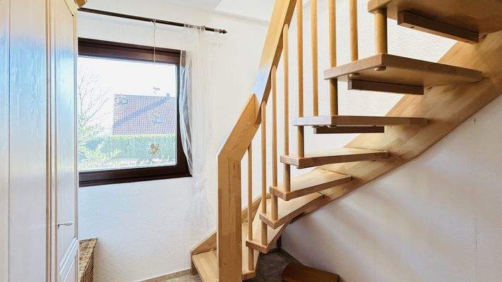 Innentreppe in das Dachgeschoss