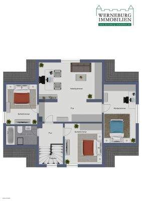 Grundriss, Obergeschoss