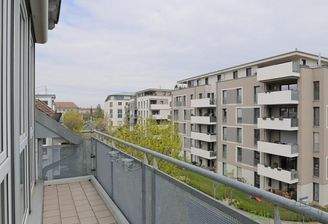 Balkonausblick im April