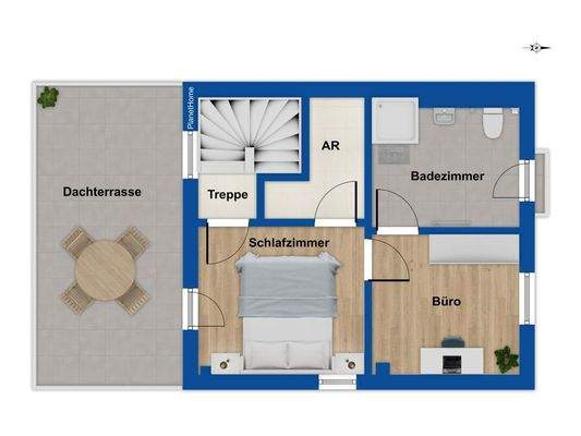 Grundriss Staffelgeschoss