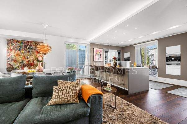 Wohn- und Essbereich mit offener Küche