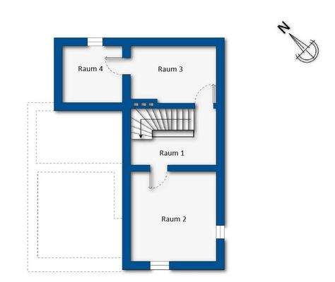 Grundrissskizze Kellergeschoss