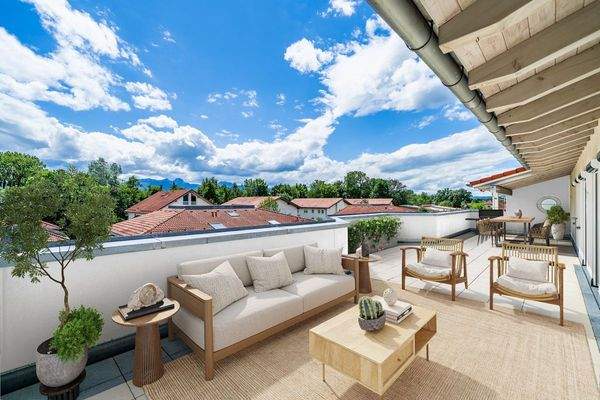 Dachterrasse (Möblierung möbliert)