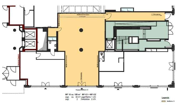 Grundriss Ladenfläche EG