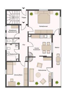 Grundriss Erdgeschoss Altbau