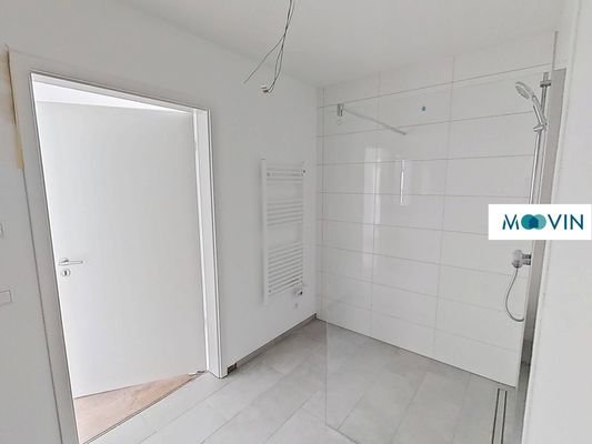 Ansicht III: Badezimmer mit Walk-In-Dusche