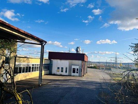 Hallengebäude von der Nordseite