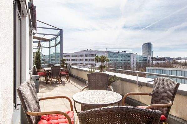 Büro-Dachterrasse mit Weitblick