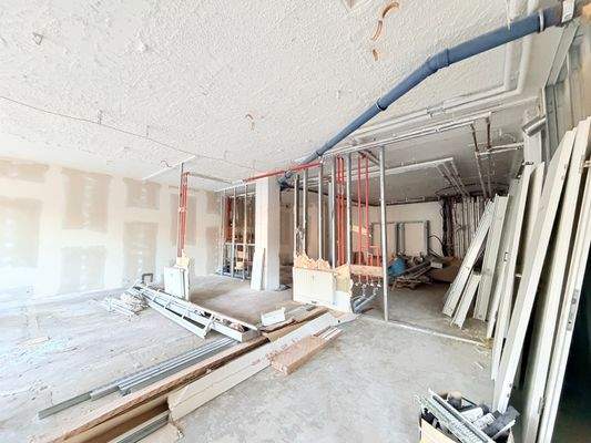 Aktueller Zustand Rohbaufläche