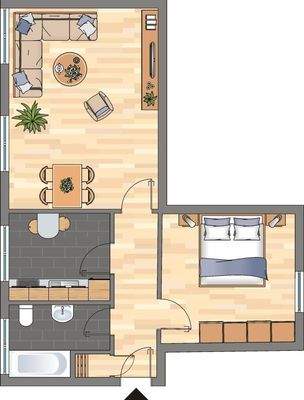 Grundriss Aldenrader Str. 39 EG links 47