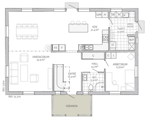 Grundriss EG - Beispiel