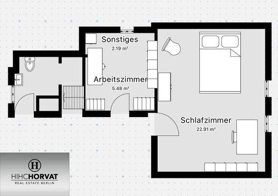 Sehr grobe Grundrissskizze 2.OG