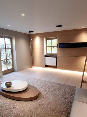 Homestaging - Wohnzimmer mit Zugang auf die Terrasse