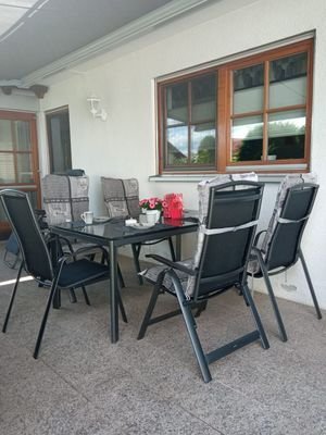 Blick auf die Terrasse