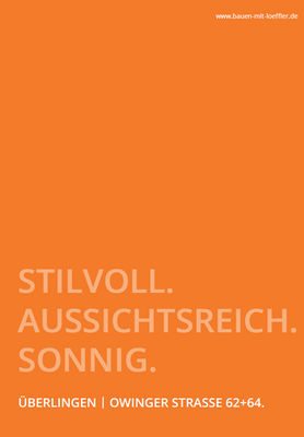 Stilvoll. Aussichtsreich. Sonnig.