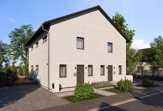 Modernes Doppelhaus
