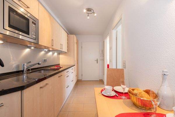 Die hochwertige Wohnküche 