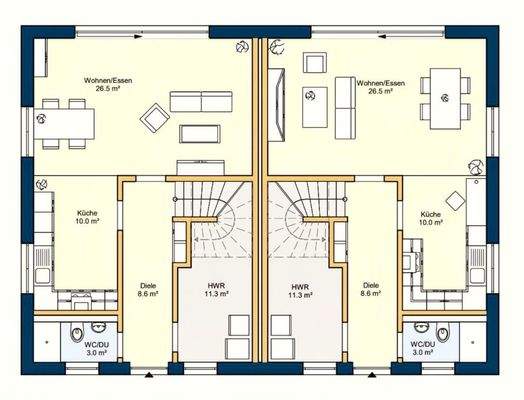 EG  -  beide Haushälften