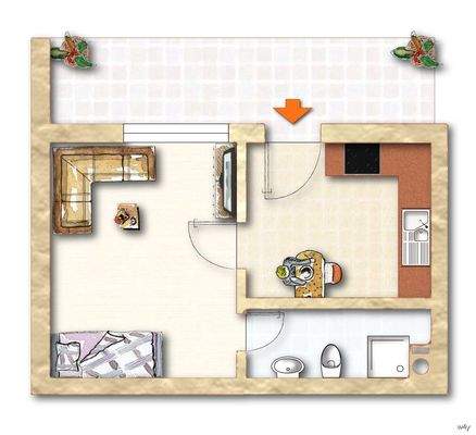 Grundriss-Wohnung Nr3