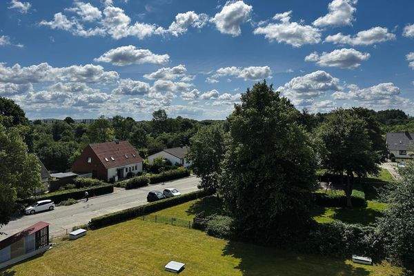 Blick aus dem Wohn-/ Schlafzimmer