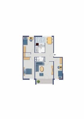 gestalteter Grundriss