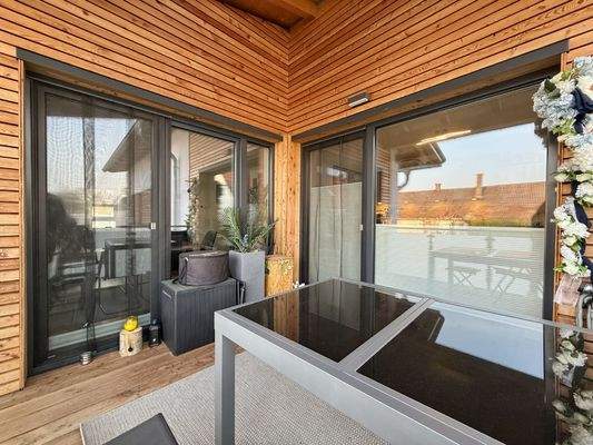 Balkon mit Doppeltür Küche u.Wohnen