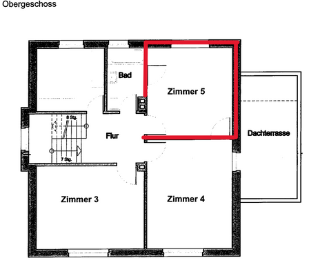 Grundriss Zimmer 5