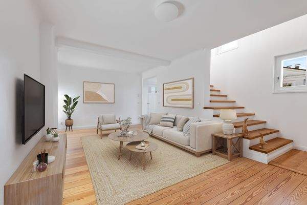 Wohnbereich im 1. OG - Möblierung visualisiert