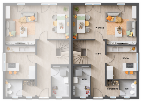 Grundriss-Doppelhaus-Behringen-116-Erdgeschoss-mit