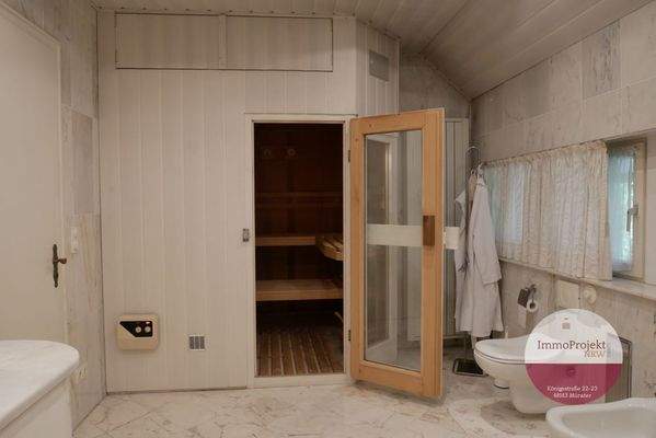 Bad en suite mit Sauna