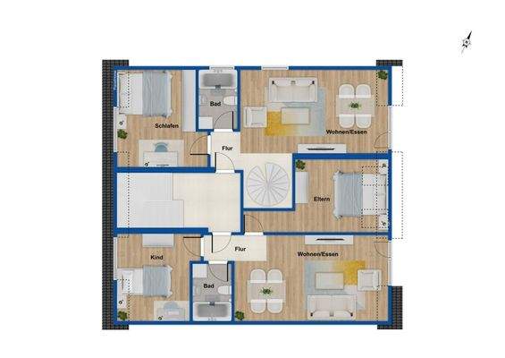 Grundriss Dachgeschoss