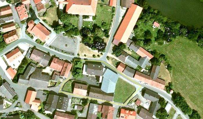 Ansicht von oben - siehe gelbe Markierung