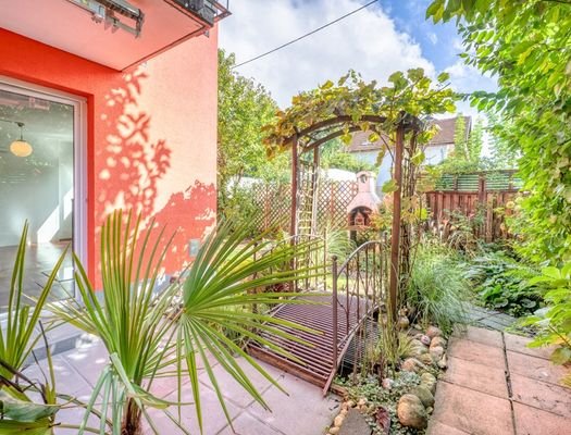 HP2-Reihenhaus-Schallmoos-Terrasse mit Garten