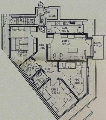 Grundriss - WE33 - DG