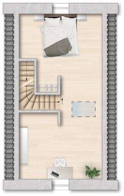 KSH Grundriss 2 zimmer OG