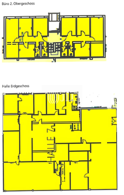 Grundriss Halle ca. 730 m² + B