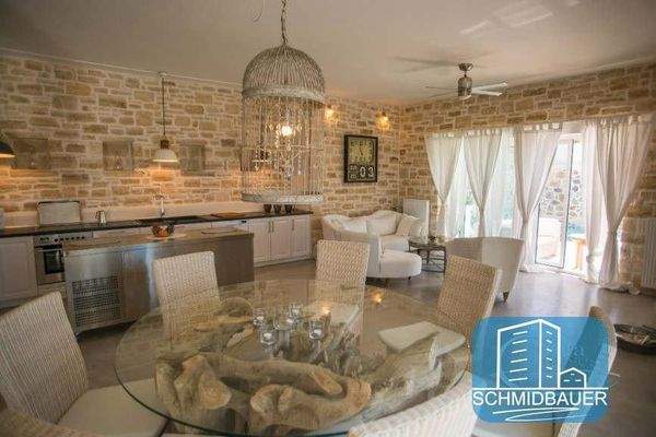 Kreta, Pitsidia: Wunderbare Villa mit Pool und Blick auf die Berge von Psiloritis