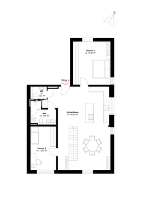 Grundriss 1. Obergeschoss
