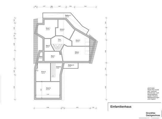 Grundriss Dachgeschoss