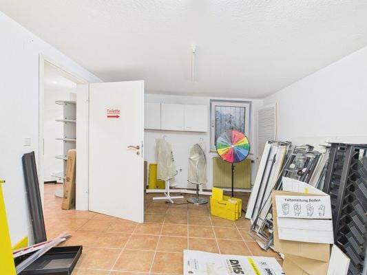 Lagerbereich im Untergeschoss