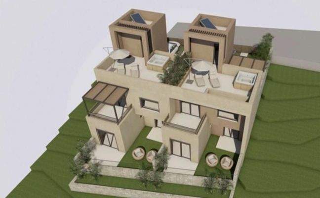 Kreta, Paralia Kourna: Schöne Maisonette im Bau zu verkaufen