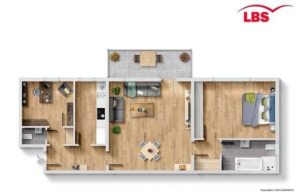 Grundriss - nicht maßstabsgetreu