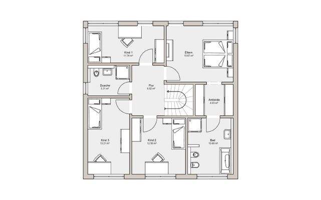 Grundriss Obergeschoss