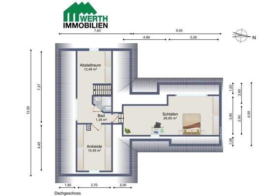 Wohnhaus Grundriss DG