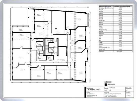 1.OG mit 613 m²