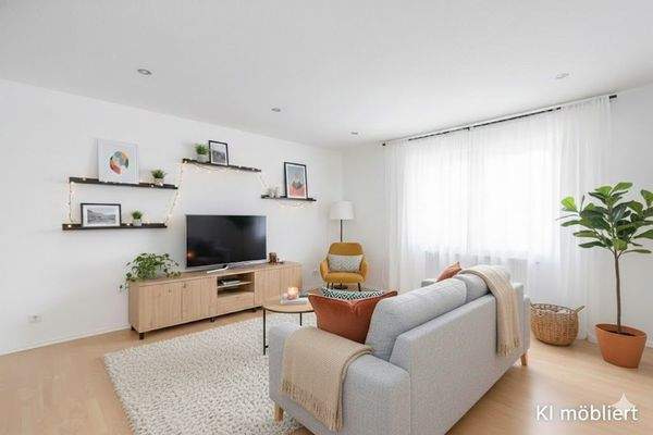 KI Beispiel Wohnzimmer Hinterhaus